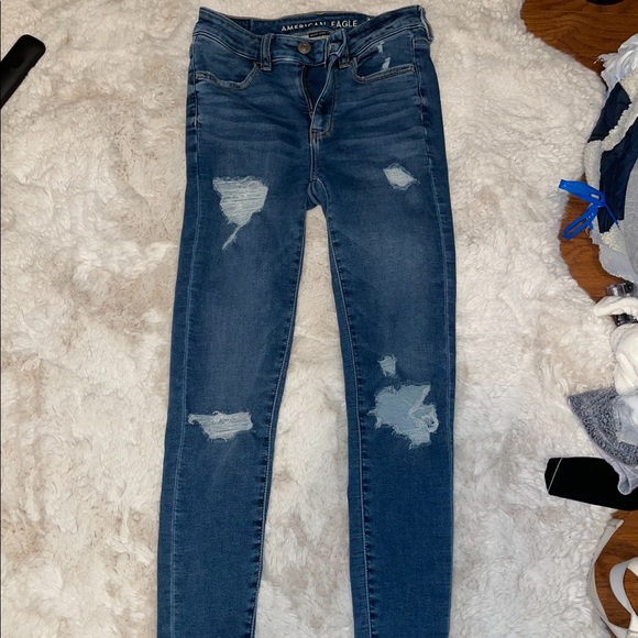 American Eagle Next Level Stretch Jeans Size 2 - Picture 1 of 2